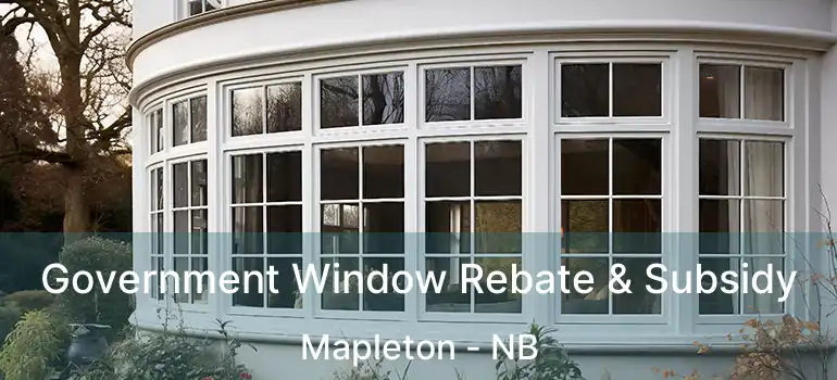  Government Window Rebate & Subsidy Mapleton - NB