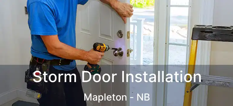 Storm Door Installation Mapleton - NB