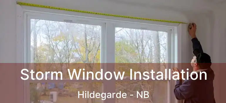 Storm Window Installation Hildegarde - NB