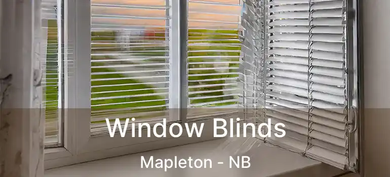 Window Blinds Mapleton - NB